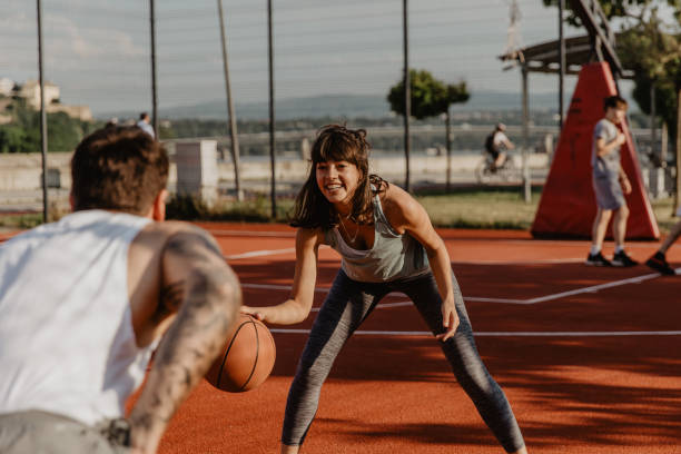istock Man and woman playing a game together 1323328166