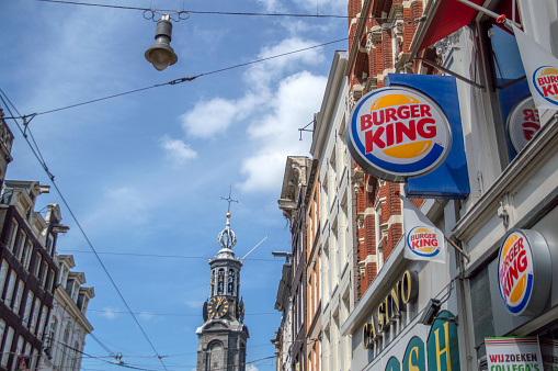 Billboard Burger King At Amsterdam The Netherlands 4-7-2019