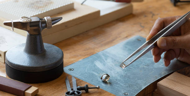 istock Jeweller Checking Gemstone 1323333352