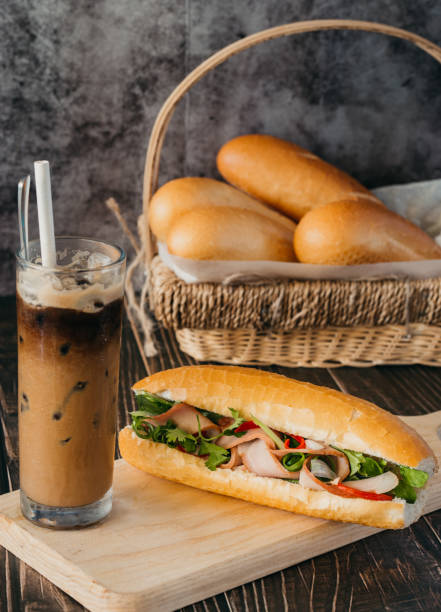 Banh mi Traditional Sandwich Vietnam stock photo