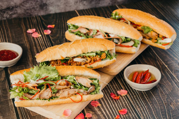 Banh Mi Viet Nam Viet Nam traditional Sandwiches stock photo