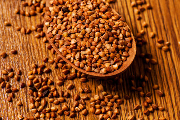 istock Buckwheat and raisins. 1323350189