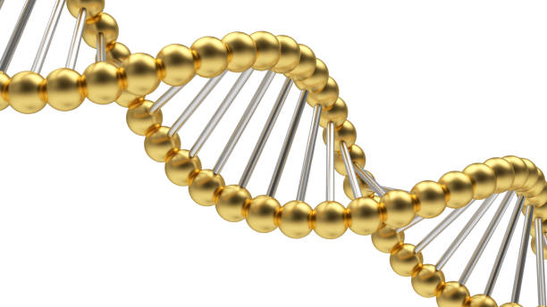 istock Golden DNA spiral 1323357913
