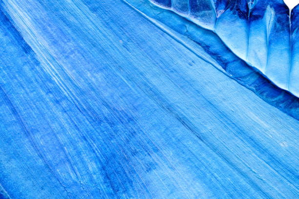 I painted blue acrylic colors on white paper and I folded the paper together similar to the rorschach inkblot method that create the texture of mixed acrylic colors.