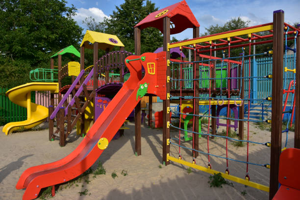 istock beautiful playground in the park 1323369065
