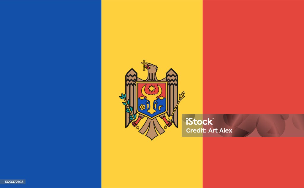 モルドバの国旗。ベクターの図。 - イラスト素材...