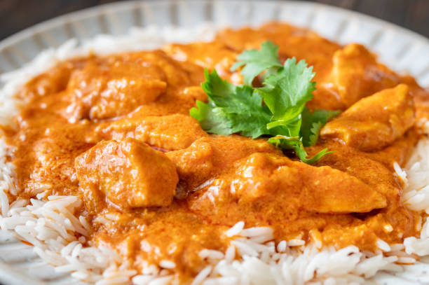 istock Bowl of Thai red chicken curry 1323380598