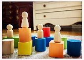 Wooden Blocks and Peg People