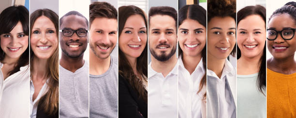 istock Collage Of Smiling People 1323382764