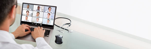 istock Doctor Video Chatting With Nurse And Patient 1323382832