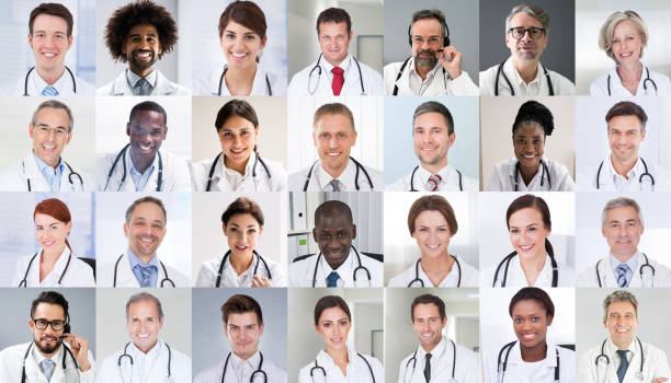 istock Multiethnic Doctor Faces Photo Collage 1323383064