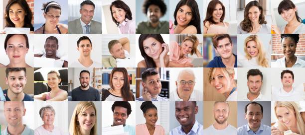 istock Multicultural Faces Photo Collage. Portrait 1323383084