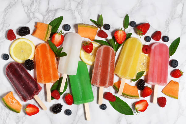 istock Colorful popsicles with fresh fruits 1323384930