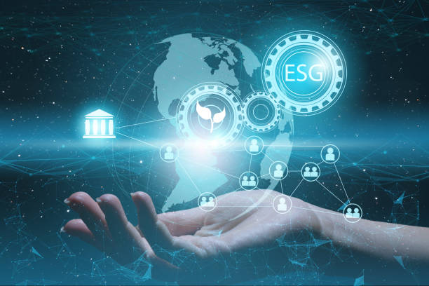 istock enterprise management according to esg standards for investment. Future technologies to optimize production 1323387453
