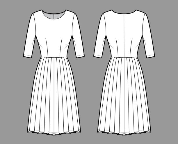 160+ Long Skirts And Tops Drawing Stock Photos, Pictures & Royalty-Free ...