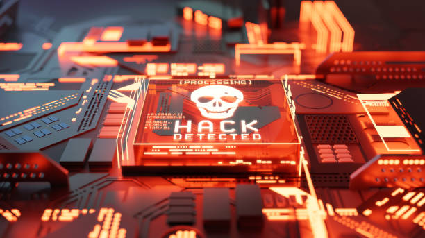 Hacking And Network Ransomware Concept stock photo