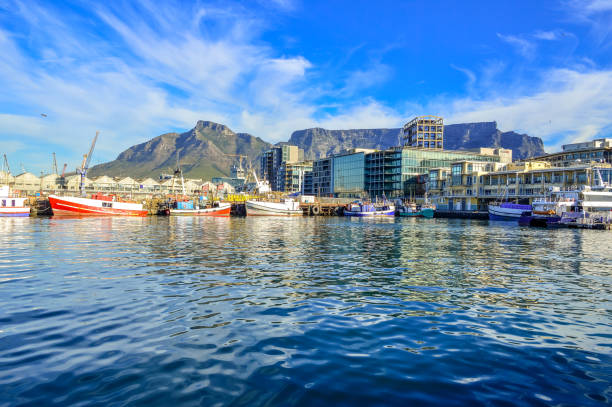 istock V&A ( Victoria and Alfred ) waterfront harbor infront of table mountain in cape town 1323402291