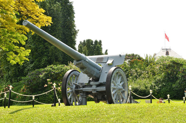 Cannon located on the green field in Istana Singapore- May 1, 2017: Cannon located on the green field in Istana, residency of Singapore President. istana stock pictures, royalty-free photos & images