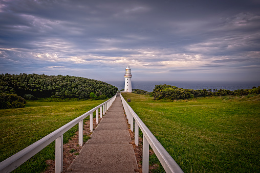 The lighthouse in the Cape Otway National Park on Victoria's Great Ocean Road