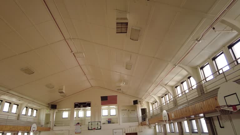 Retro Gymnasium Middle School 4K Video