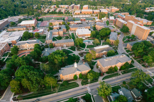 istock Aerial over North Carolina Central University in the Spring 1323420720