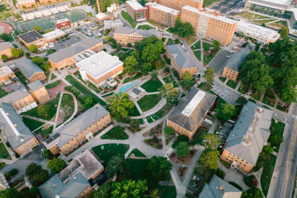 istock Aerial over North Carolina Central University in the Spring 1323420733