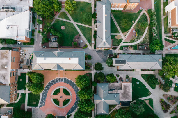 istock Aerial over North Carolina Central University in the Spring 1323420735