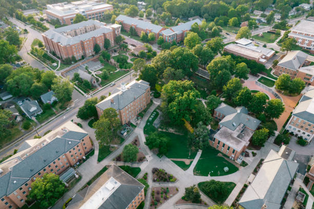 istock Aerial over North Carolina Central University in the Spring 1323420747