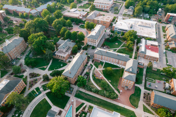 istock Aerial over North Carolina Central University in the Spring 1323420752