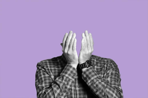 person Faceless man. Collage image. guilty stock pictures, royalty-free photos & images
