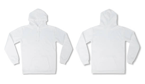 istock Set of White Pullover Hoodie isolated on white background with clipping path 1323422423