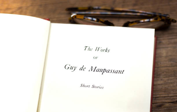 istock Open Book, Title Page: The Works of Guy de Maupassant 1323422792