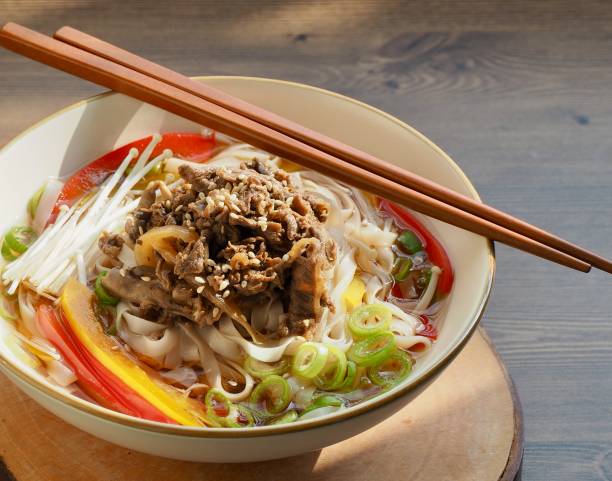 istock Asian Food beef Rice Noodles Soup 1323436857