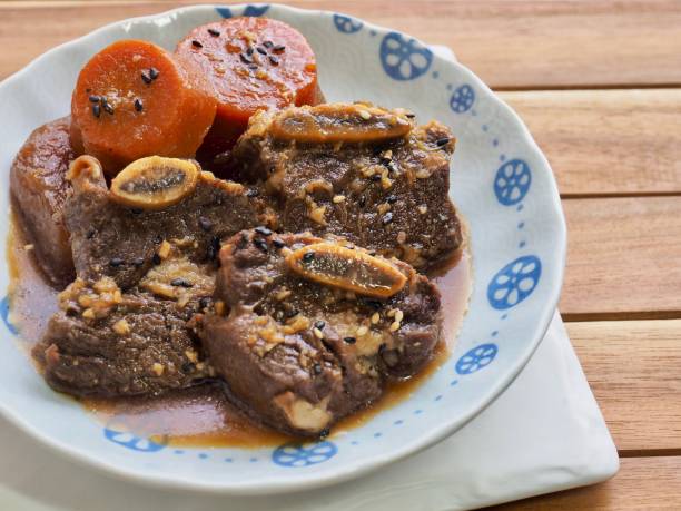 istock Korean food Braised Short Ribs, Beef rib steak 1323436885