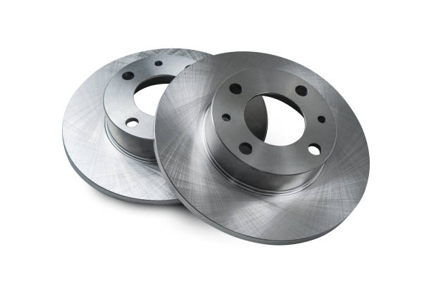 istock Automobile disc brakes isolated on white 1323442378