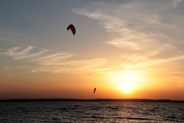 istock kite surfing in Qatar 1323443586