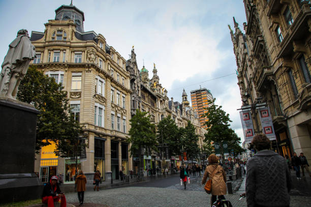 Antwerp, Belgium - 10 05 2012: Antwerp rebranded itself as a world-class fashion and recreation centre.