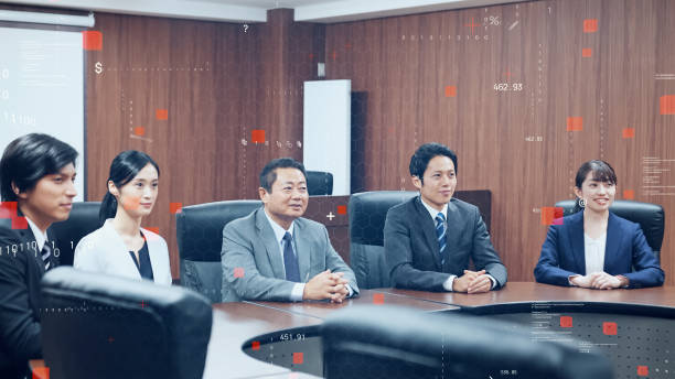 Business and technology concept. Group of asian businessperson. Business and technology concept. Group of asian businessperson. politics and government stock pictures, royalty-free photos & images