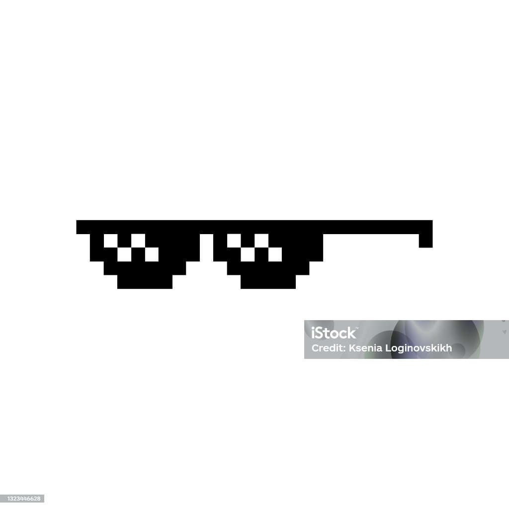 Boss Glasses Meme Vector Illustration Thug Life Design Stock Illustration - Download Image Now -