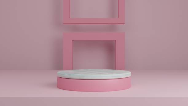 istock 3d geometric podium for product display 1323449709