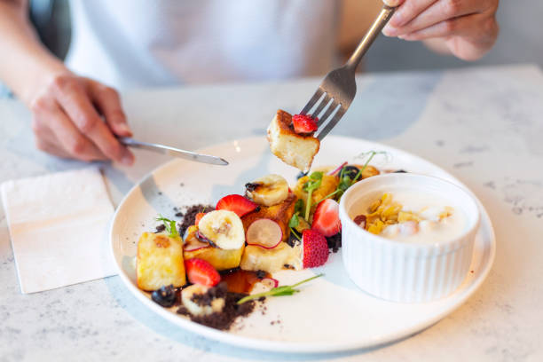 istock French Toast with Berries, Banana and Maple Syrup 1323449881