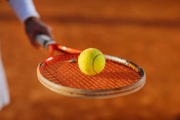 istock The racket is an extension to his arm 1323453461