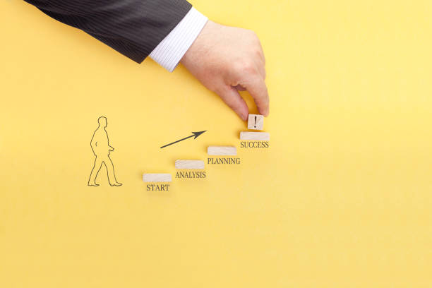 istock Conceptual image of setting business goals 1323459295
