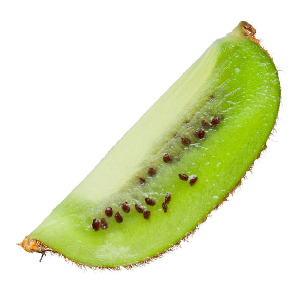 istock kiwi slice with seeds, top view, isolated on white background 1323459969