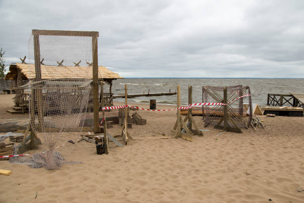 熱帯地方の釣り小屋 - fishing hut ストックフ�ォトと画像