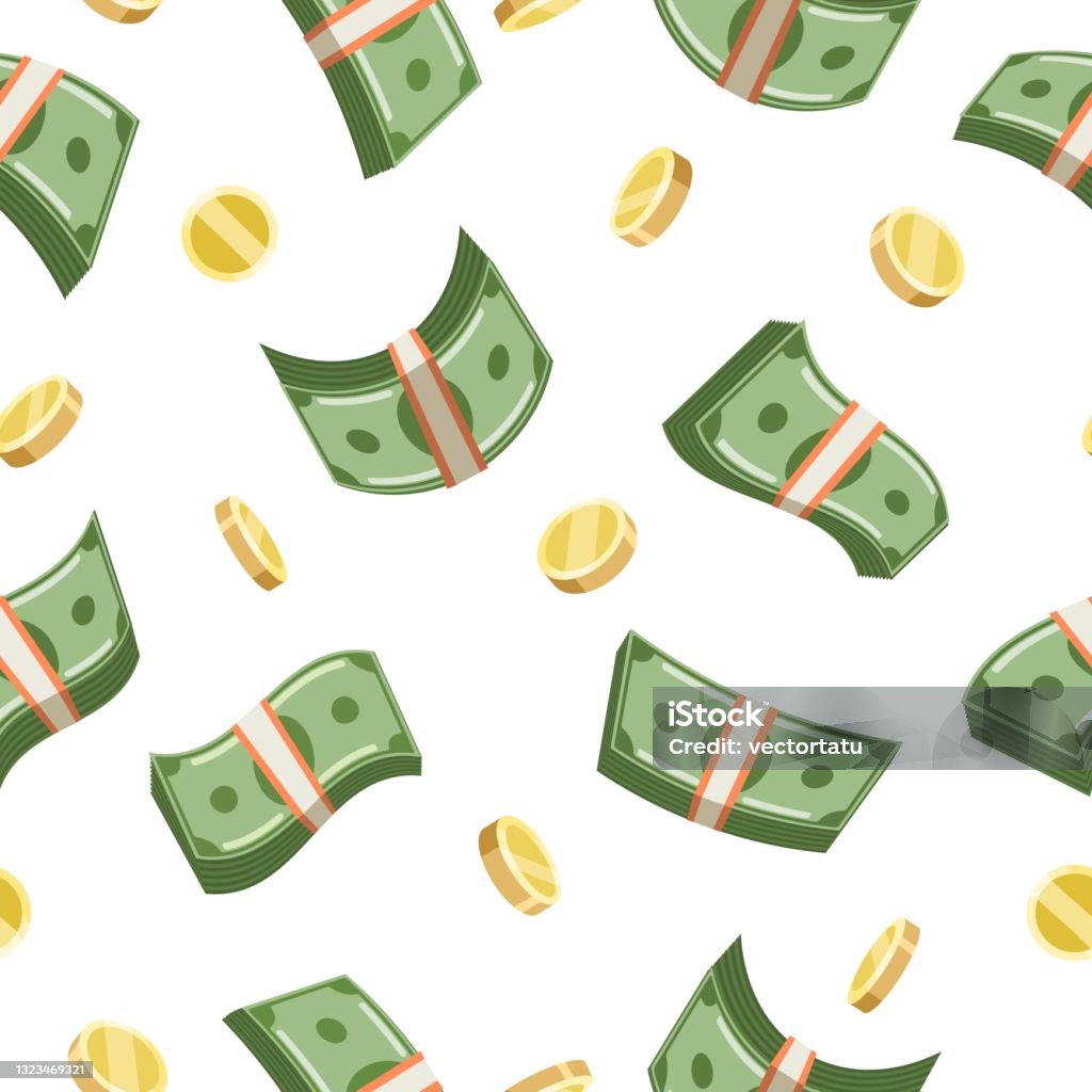 Patterned Payment Dollars Payment Pattern Stock Illustration - Download Image Now ...