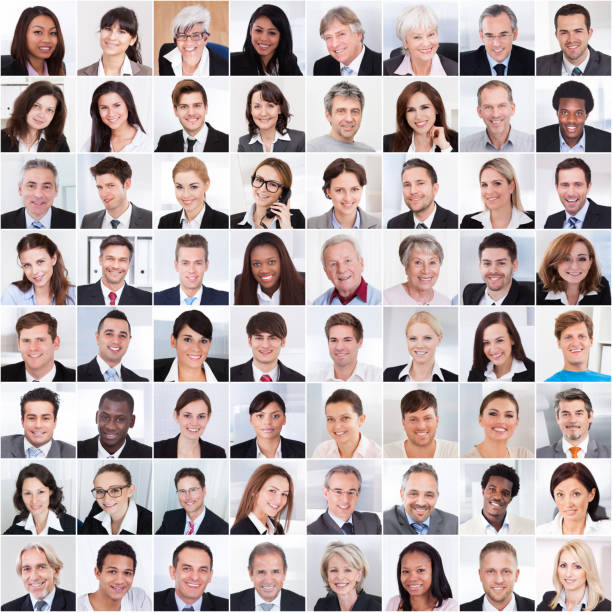 istock Collage Of Business People Smiling 1323470245