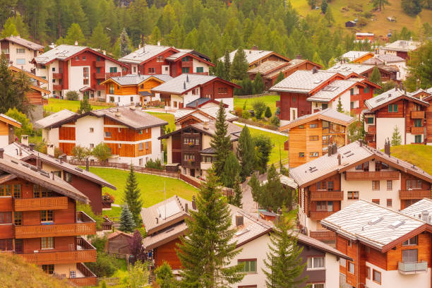 istock Zermatt, Switzerland wooden chalets 1323473650