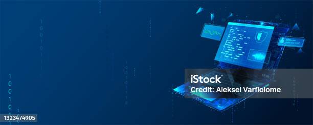 Software Web Development Programming Concept Abstract Programming ...