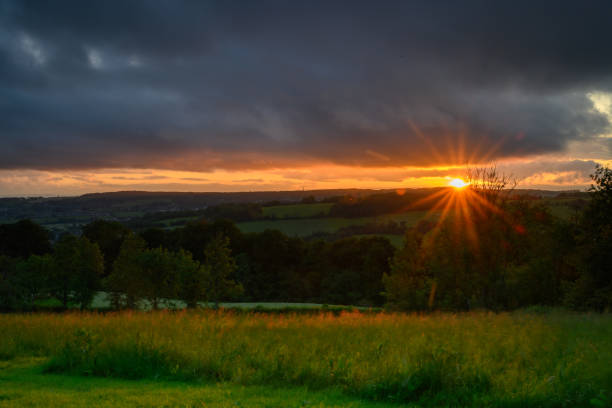 istock Sunset in the Cotswold hills 1323475030